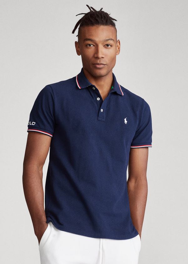 Men's Polo Ralph Lauren Custom Slim Fit Mesh Polos | 314569AWY